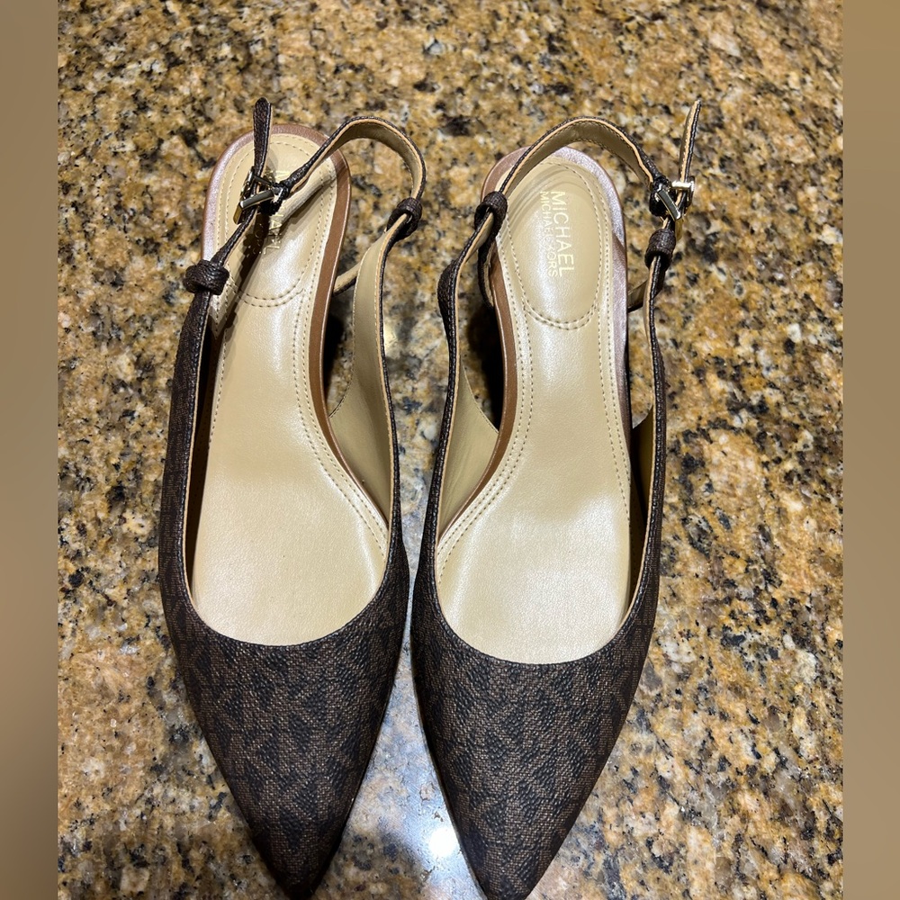 Michael kors Brown Slingback Heels